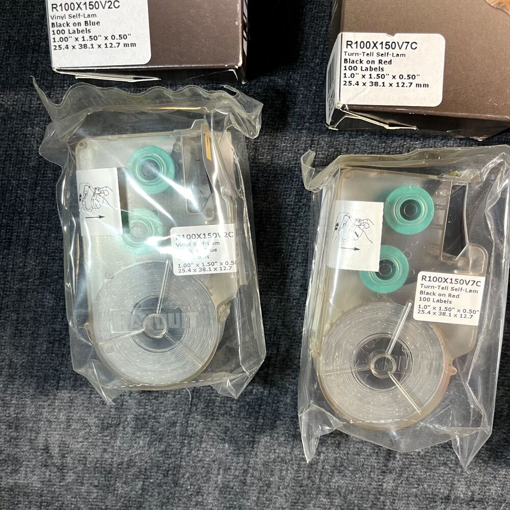 Panduit P1 Label Cassette Lot of 6 Self Laminating Continuous Tape Marker Plat - Picture 6 of 11